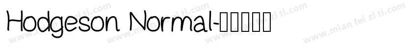 Hodgeson Normal字体转换
